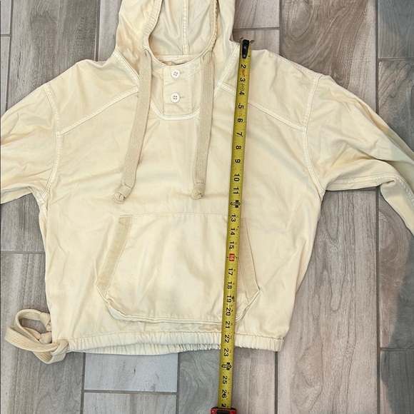 American Eagle Outfitters Cream Hooded Jacket - Picture 7 of 8